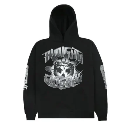 Almighty Glo Gang Skull Hoodie Black