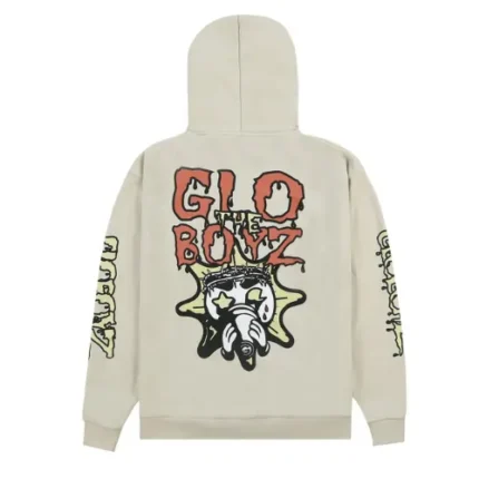 Glo Bat Mummy Ivory Hoodie