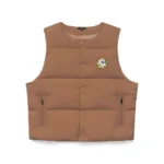 Malbon x Gloryboyz Puffer Almond Vest