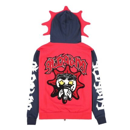 Almighty II Gang Full Zip Hoodie (Red/Navy)