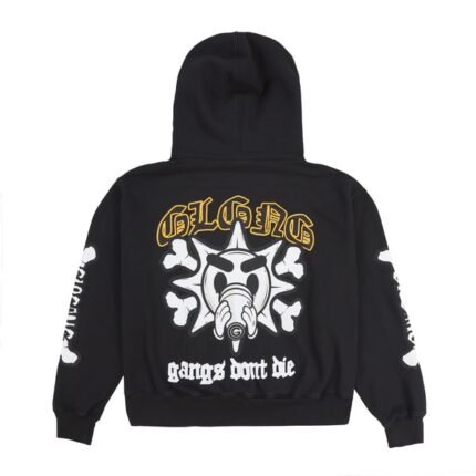 Gangs Don't Die Bones Black Hoodie