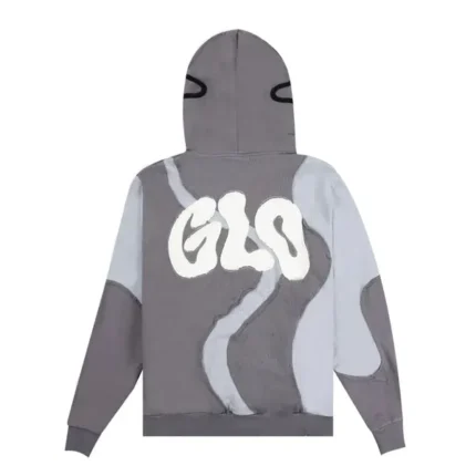 Glo Gang Curve Cut Full Zip Hoodie (Grey)