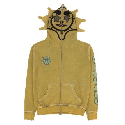 Glo Gang Renegades Full Zip Hoodie Olive