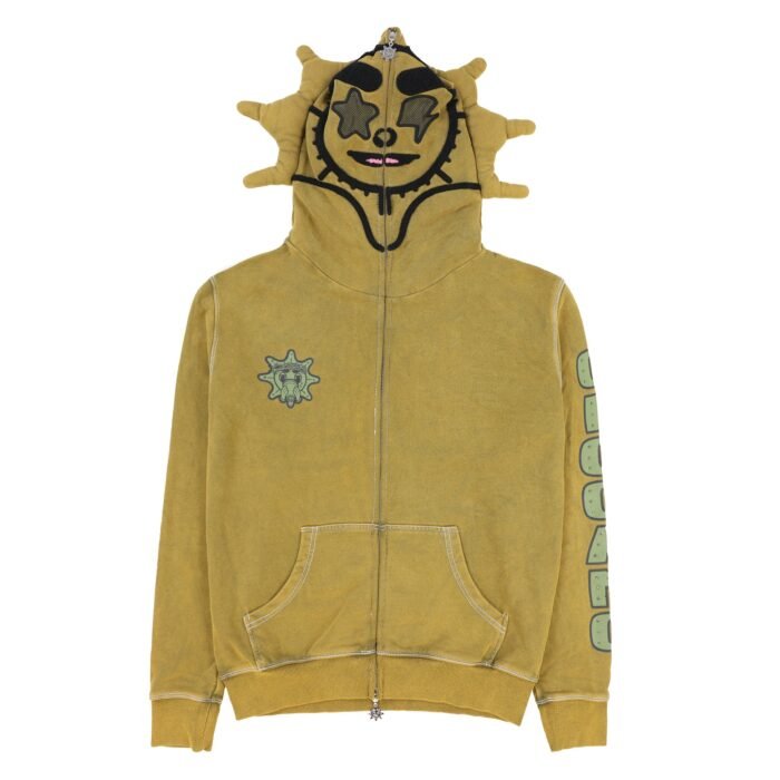 Glo Gang Renegades Full Zip Hoodie Olive