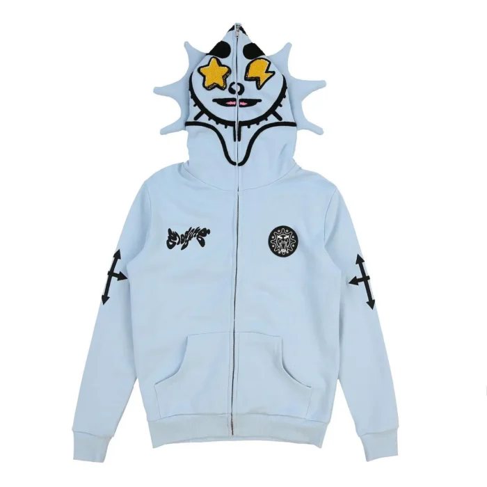 Glo Man Hoodie Blue