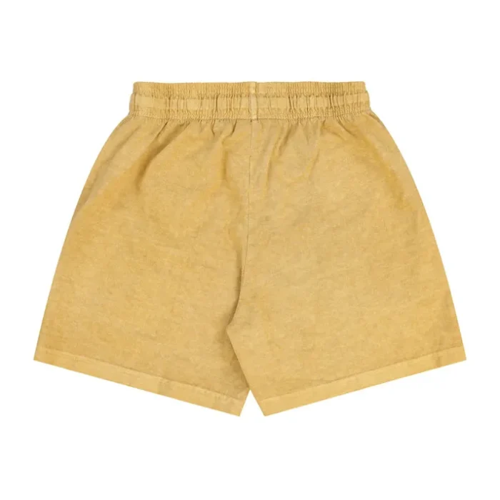 Glo Gang Distressed Logo Shorts (Yellow)