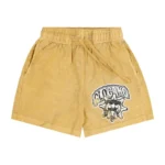 Glo Gang Distressed Logo Shorts (Yellow)