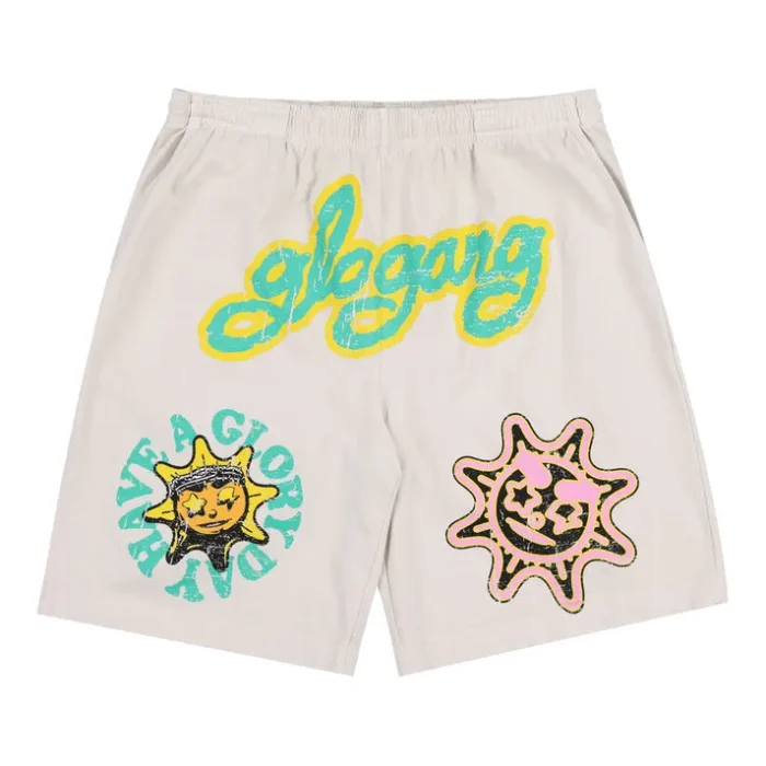 Glo Gang Have A Glory Day Shorts (Cream)