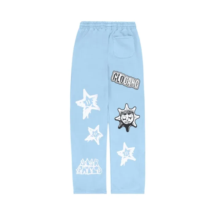 Glo Gang Star Child Straight Leg Sweatpant (Blue)